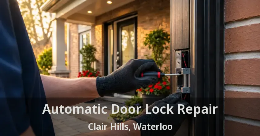 Automatic Door Lock Repair Clair Hills, Waterloo - ON