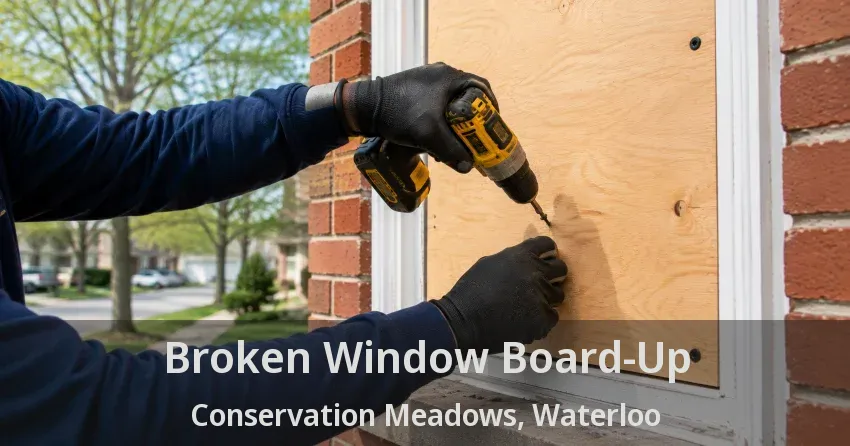 Broken Window Board-Up Conservation Meadows, Waterloo - ON