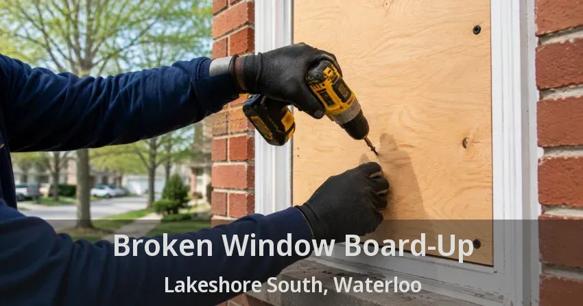 Broken Window Board-Up Lakeshore South, Waterloo - ON