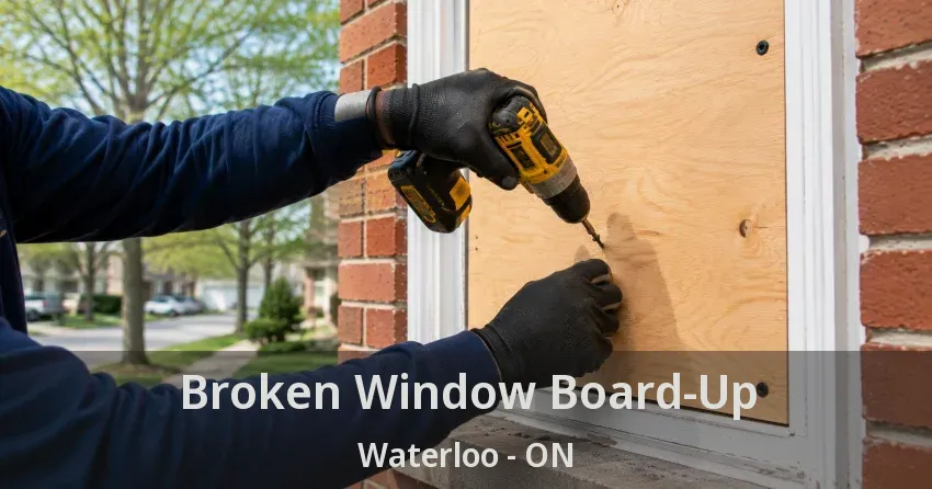 Broken Window Board-Up Waterloo - ON