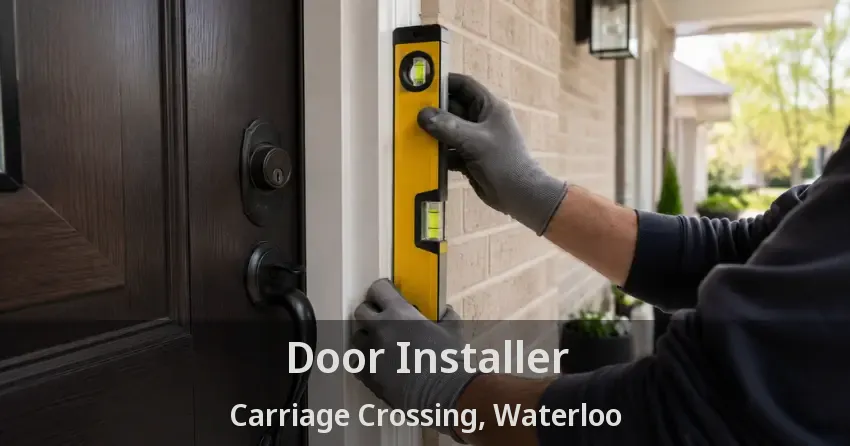 Door Installer Carriage Crossing, Waterloo - ON