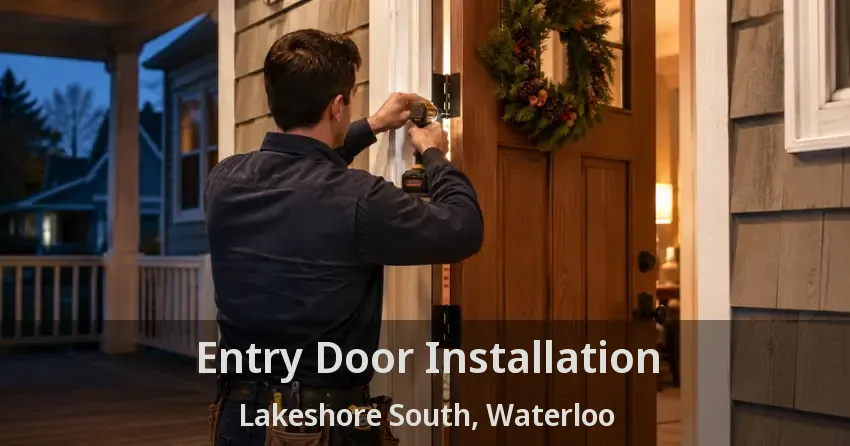 Entry Door Installation Lakeshore South, Waterloo - ON