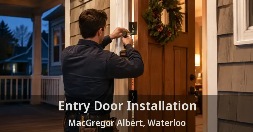 Entry Door Installation MacGregor Albert, Waterloo - ON