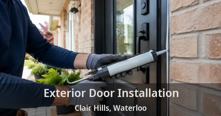 Exterior Door Installation Clair Hills, Waterloo - ON