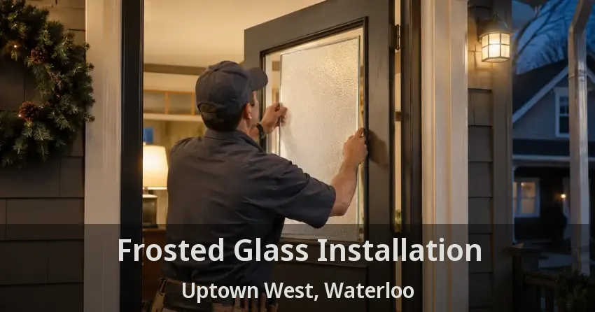 Frosted Glass Installation Uptown West, Waterloo - ON
