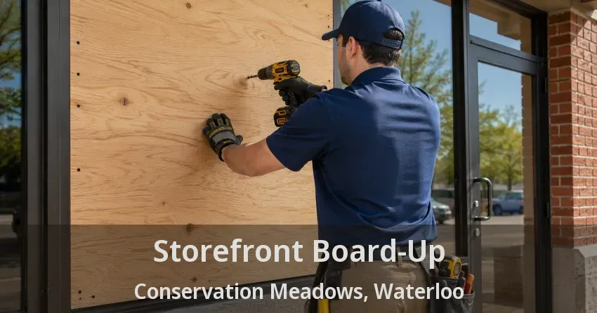 Storefront Board-Up Conservation Meadows, Waterloo - ON