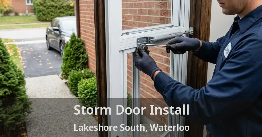 Storm Door Install Lakeshore South, Waterloo - ON