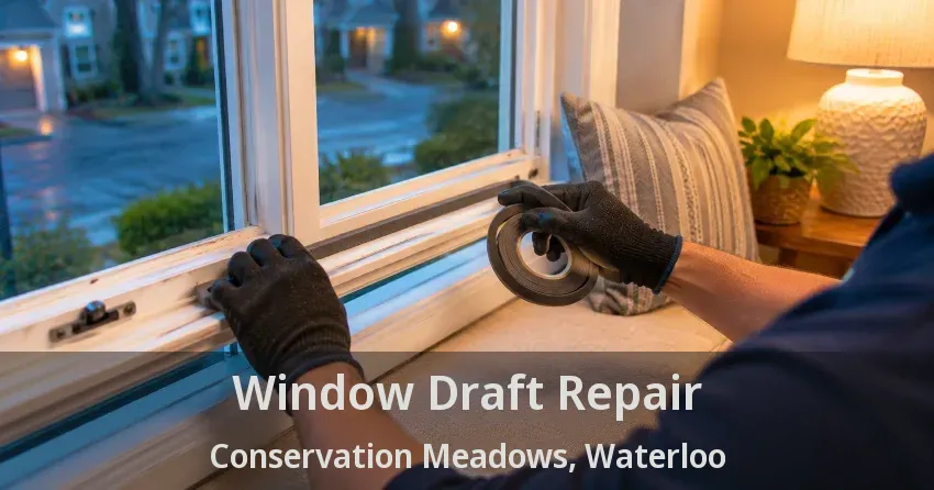 Window Draft Repair Conservation Meadows, Waterloo - ON