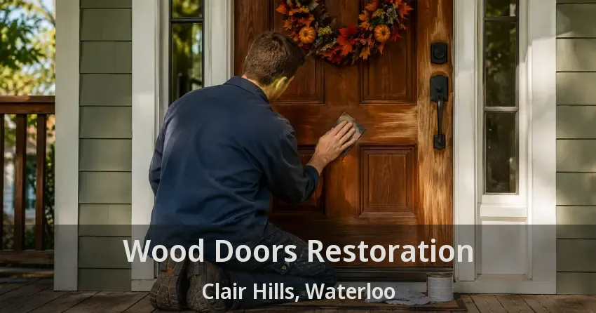 Wood Doors Restoration Clair Hills, Waterloo - ON