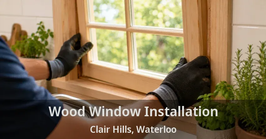Wood Window Installation Clair Hills, Waterloo - ON